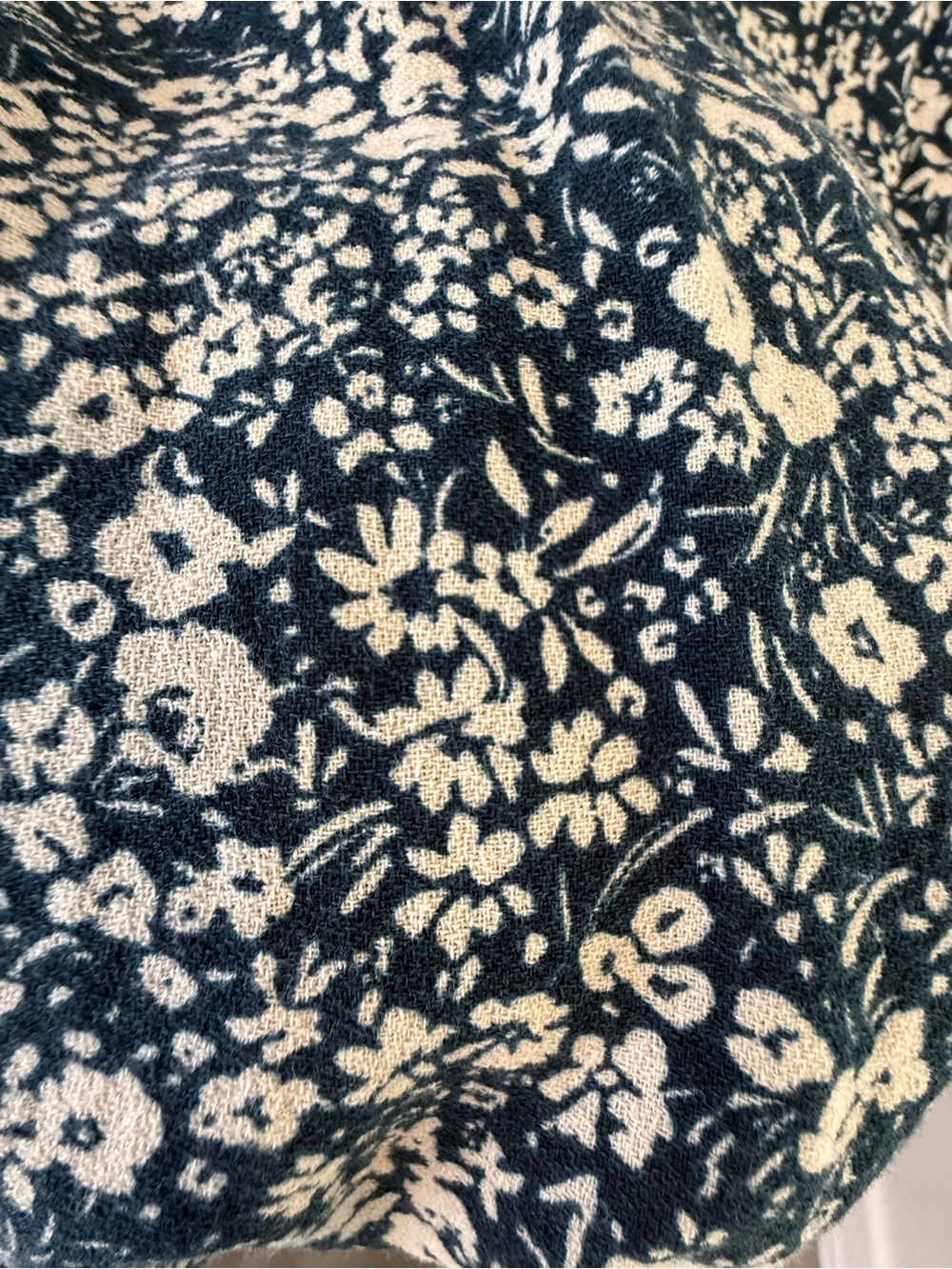 Pact Organic Cotton Cafe Crepe Wrap Dress Floral Earth Friendly Midi Length Sz M - Picture 9 of 12